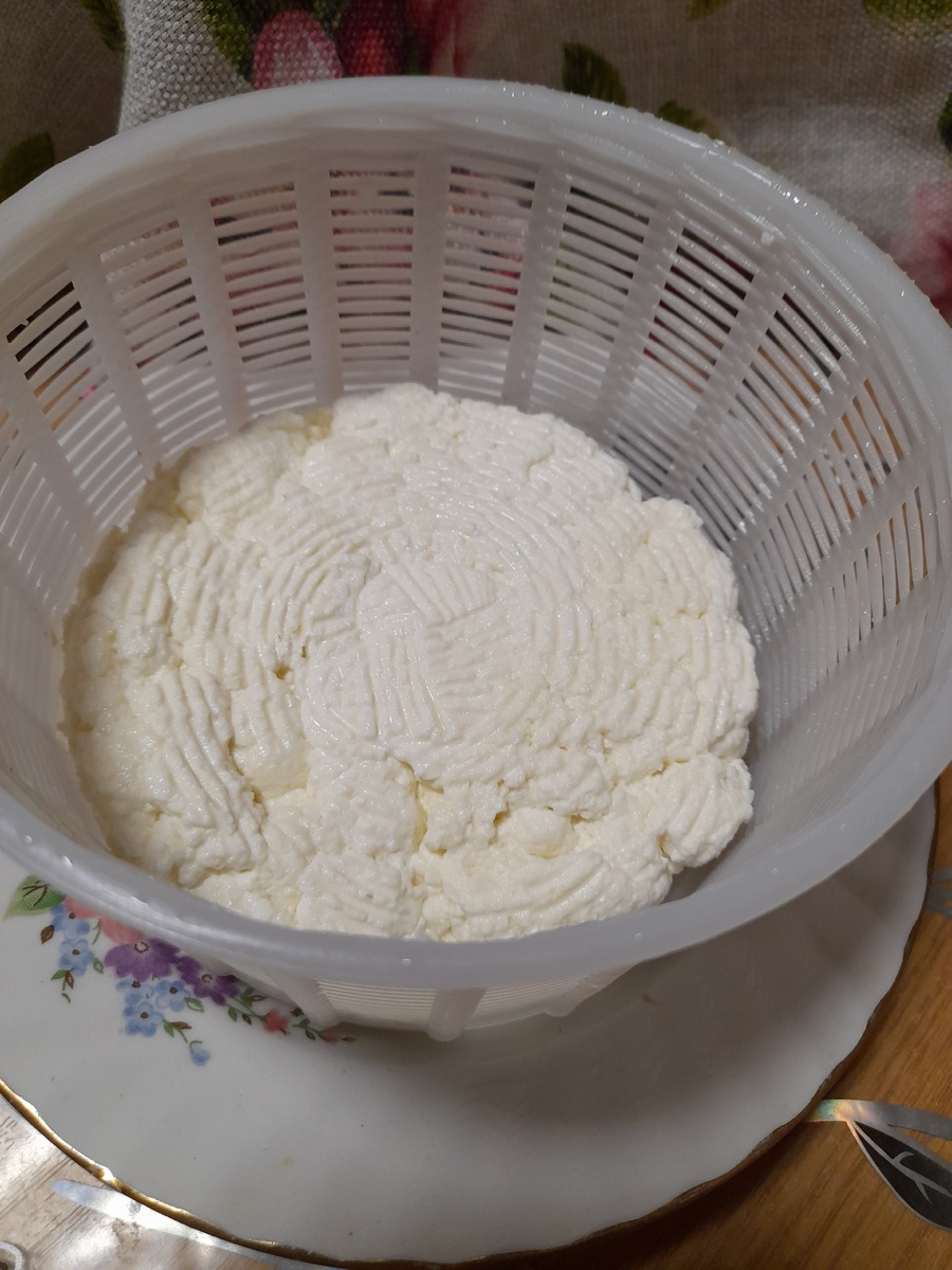 Вот такой кусочек сыра получился