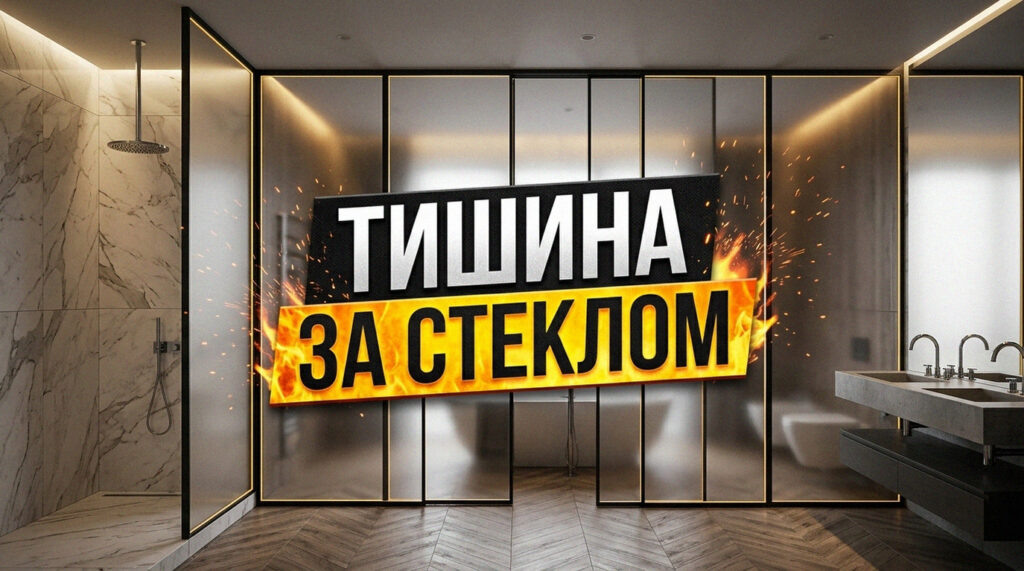    Практические показатели снижения шума стеклянной дверью. GarderobSystem