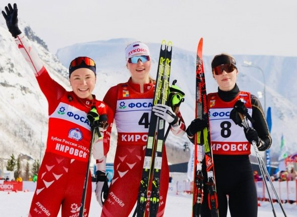 Призеры спринта: Пантрина, Шорохова и Кузнецова (фото: ФЛГР)