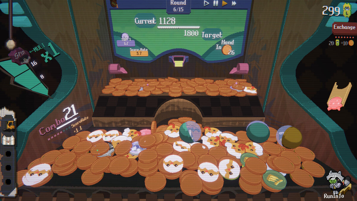    Галерея игры Raccoin: Coin Pusher Roguelike