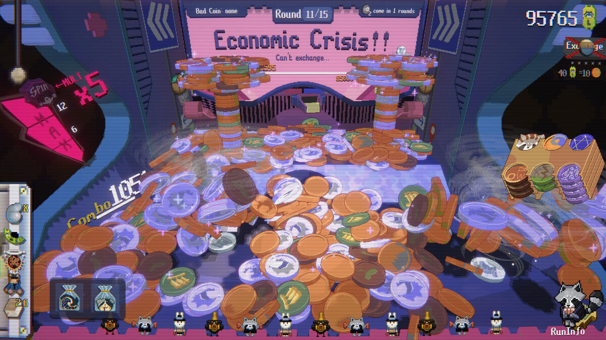    Галерея игры Raccoin: Coin Pusher Roguelike