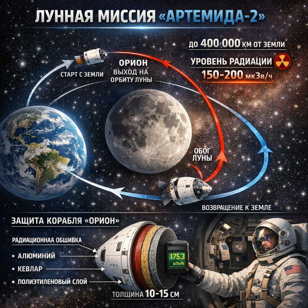 «Артемида-2»: Прогулка по радиационному аду или амбициозный блеф NASA?