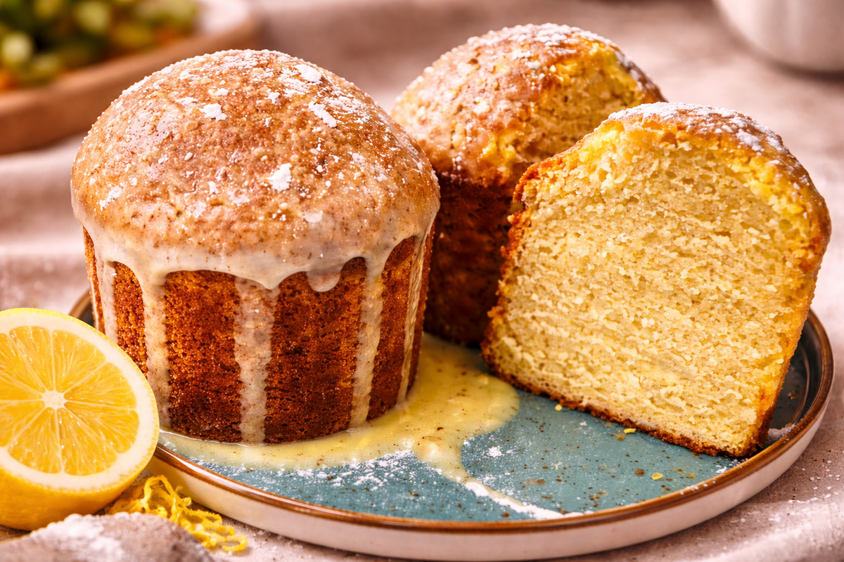 Лимонный кулич