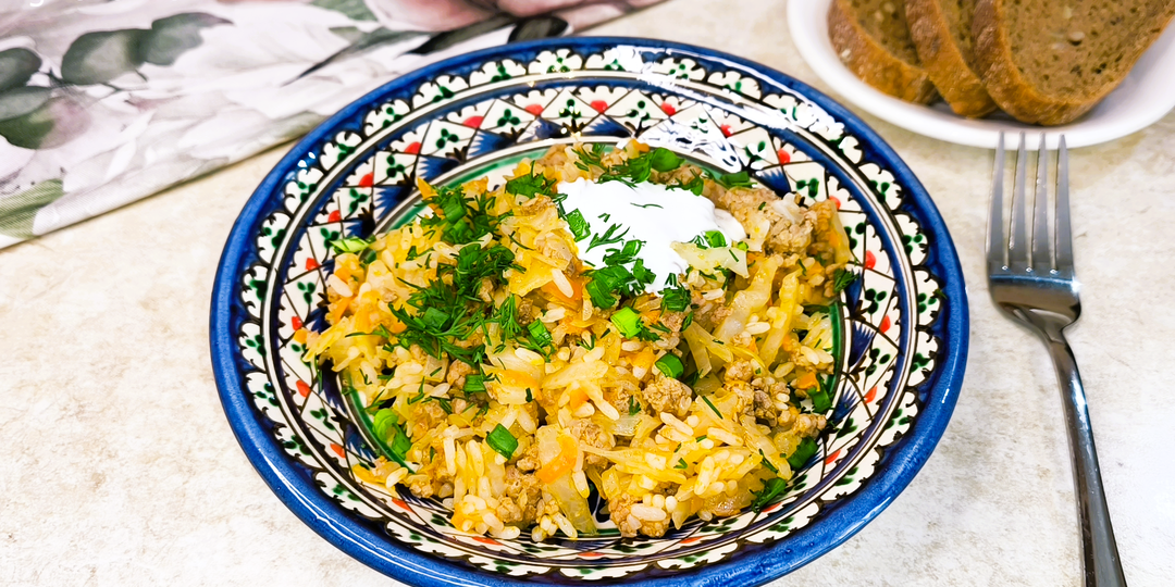 Ленивые голубцы на сковороде (фото пошагово + видеорецепт)