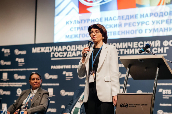    Татьяна Храпко, председатель Комитета по культуре Делового центра экономического развития СНГ. Источник: пресс-служба Делового Центра экономического развития СНГ.