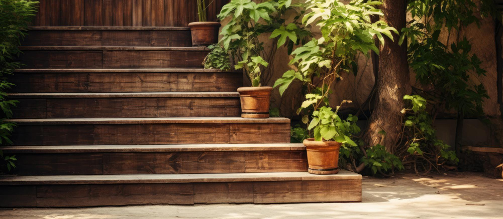 Крыльцо из доски ДПК