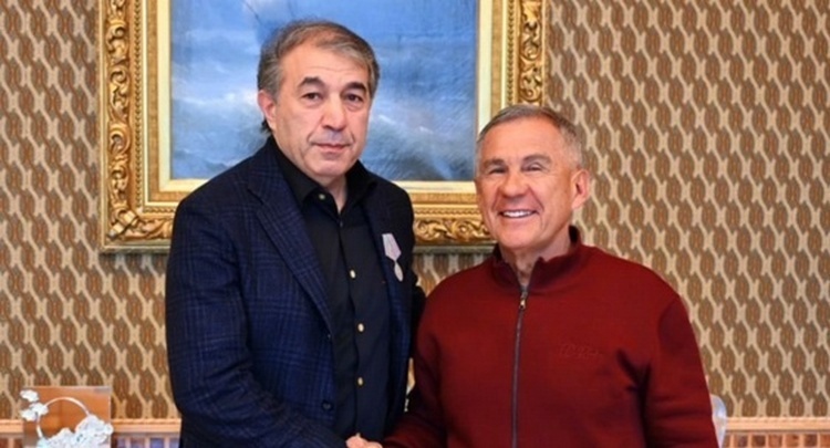    Рашид Рахимов и Рустам Минниханов / Скриншот из видео с телеграм-канала ГАЛИМОВА