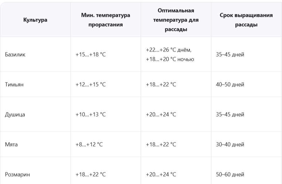 Ключевые отличия, влияющие на агротехнику рассады