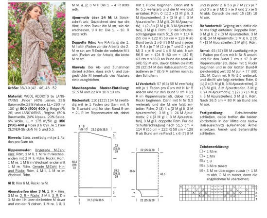 Ажурный жакет спицами