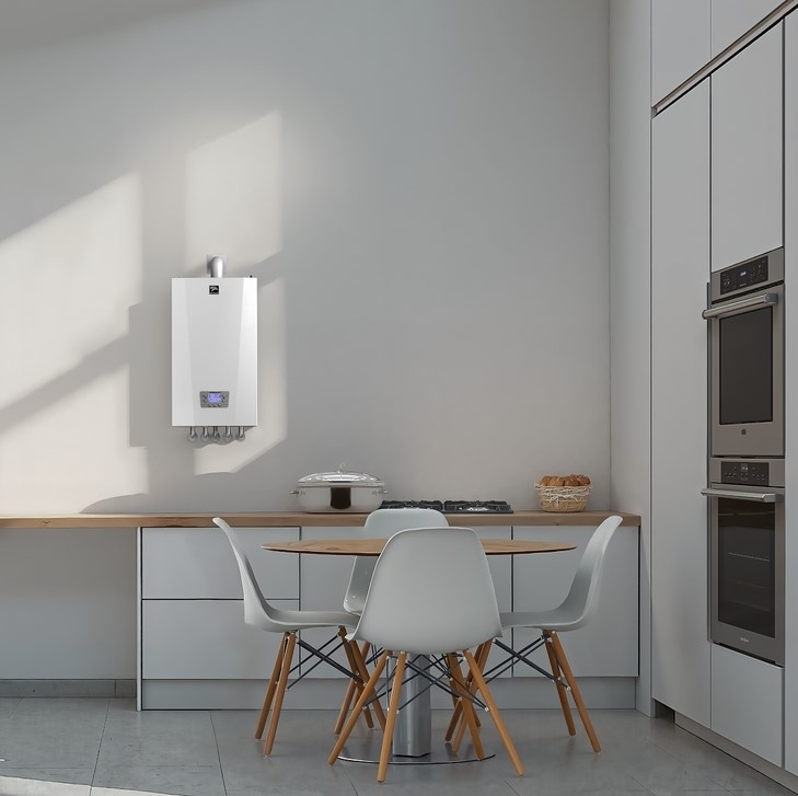 Со сплошной тепло- и звукоизоляцией котел Prime-V10 работает тихо и безопасно