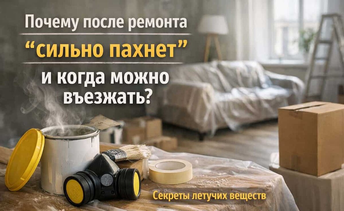 Фото: после ремонта сильный запах