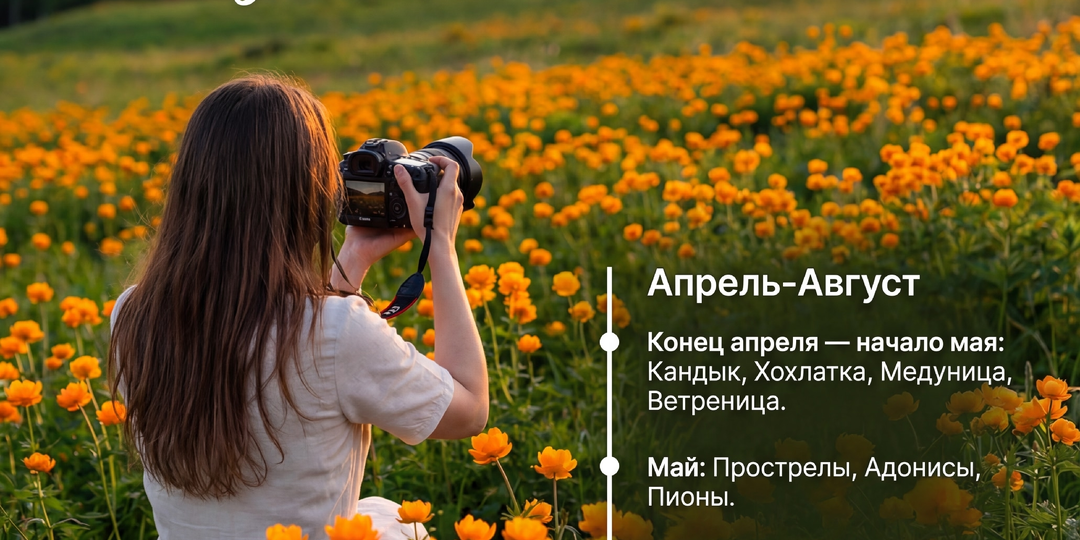 Календарь цветения Алтайского края для фотосессий