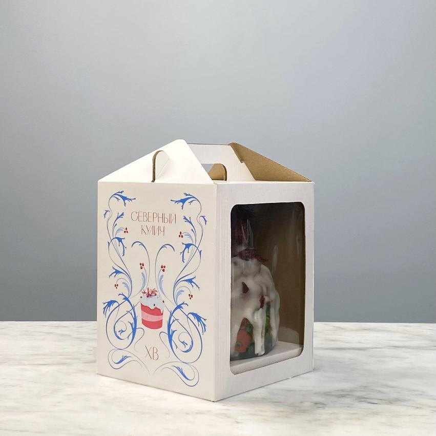 Кулич "Северный" от "Азбуки Севера" в праздничной упаковке. 