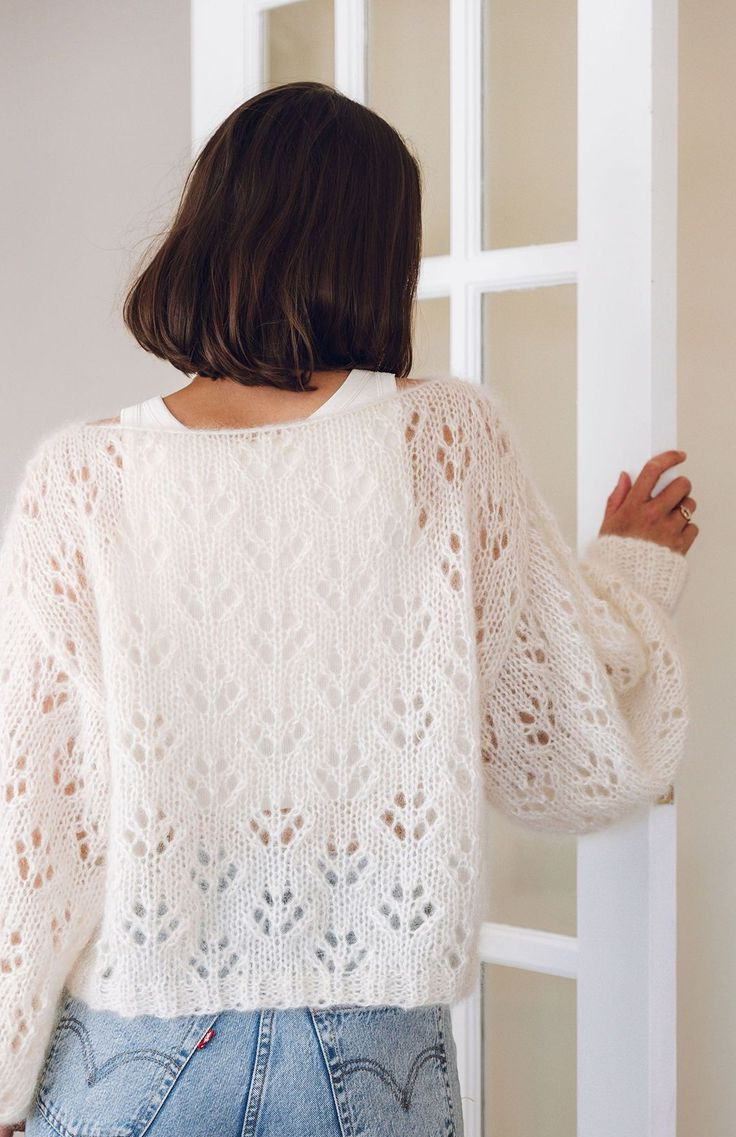 вязание джемпер из мохера