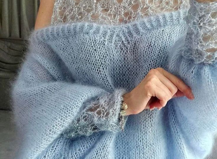 Воздушные и женственные модели из мохера - Идеи для вдохновения