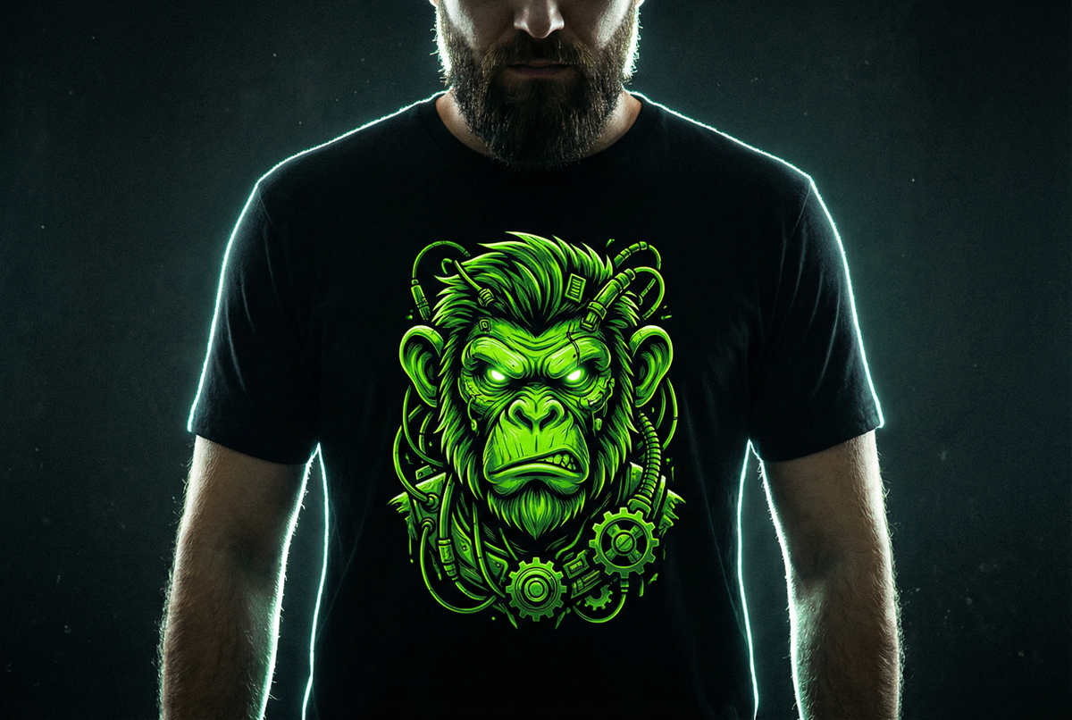    Футболка с обезьяной.