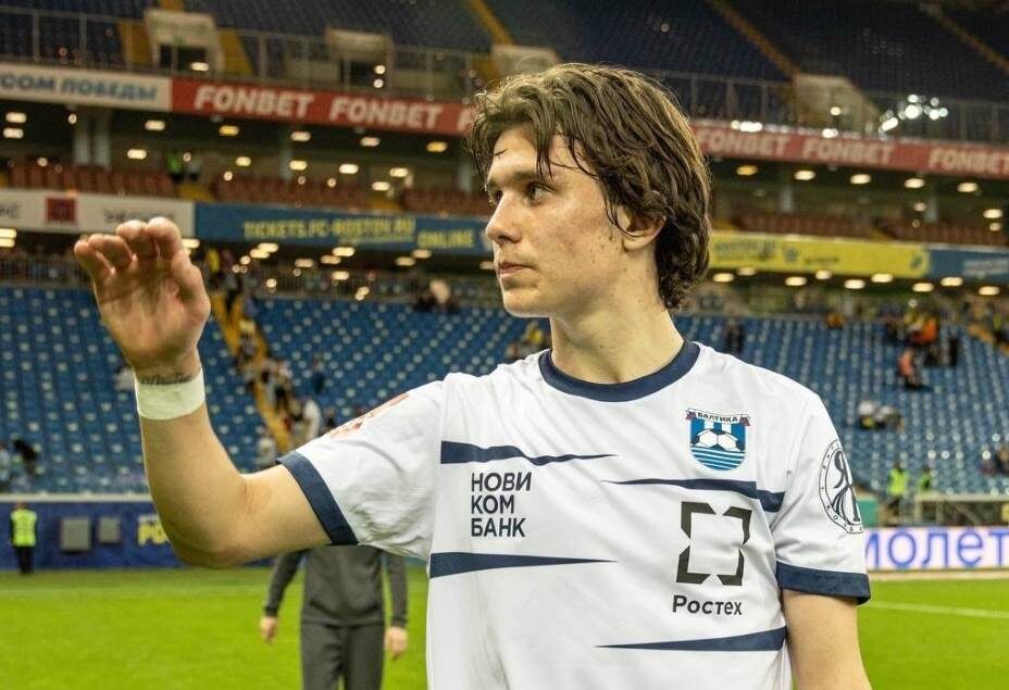    Воспитанник «Зенита» Данила Козлов раскрылся в «Балтике». Фото: Соцсети ФК «Балтика»