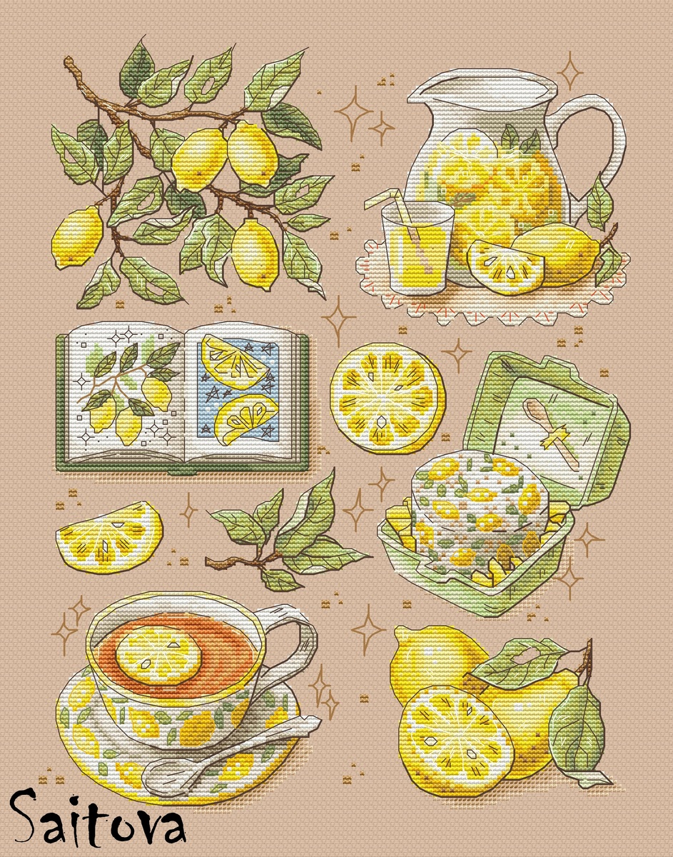 «Лимонный семплер» Е. Саитовой, фото из группы дизайнера в ВК