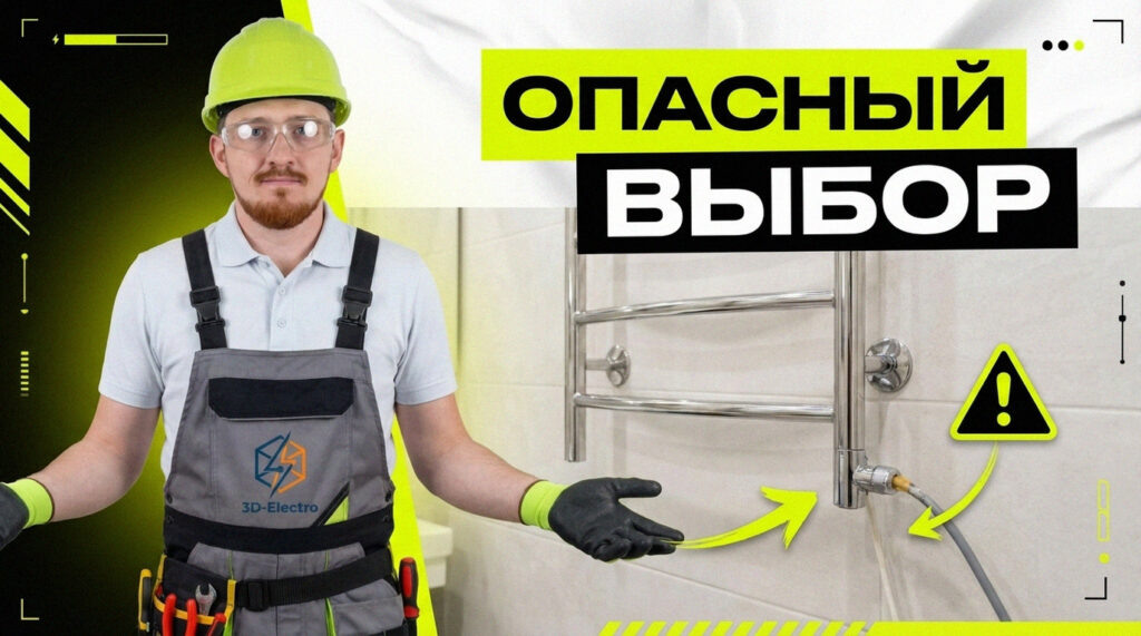    Варианты подключения полотенцесушителя для ванной комнаты 3DElectro