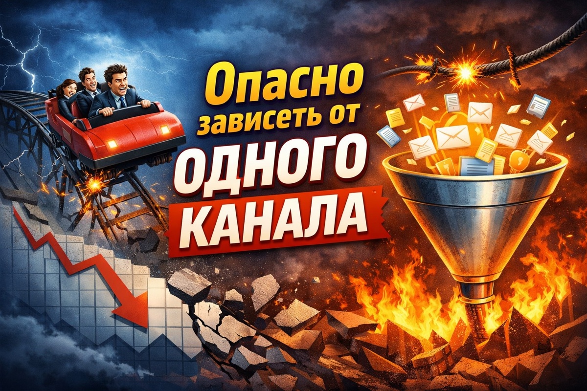 Чем опасна ситуация, когда 80% заявок идут из одного канала