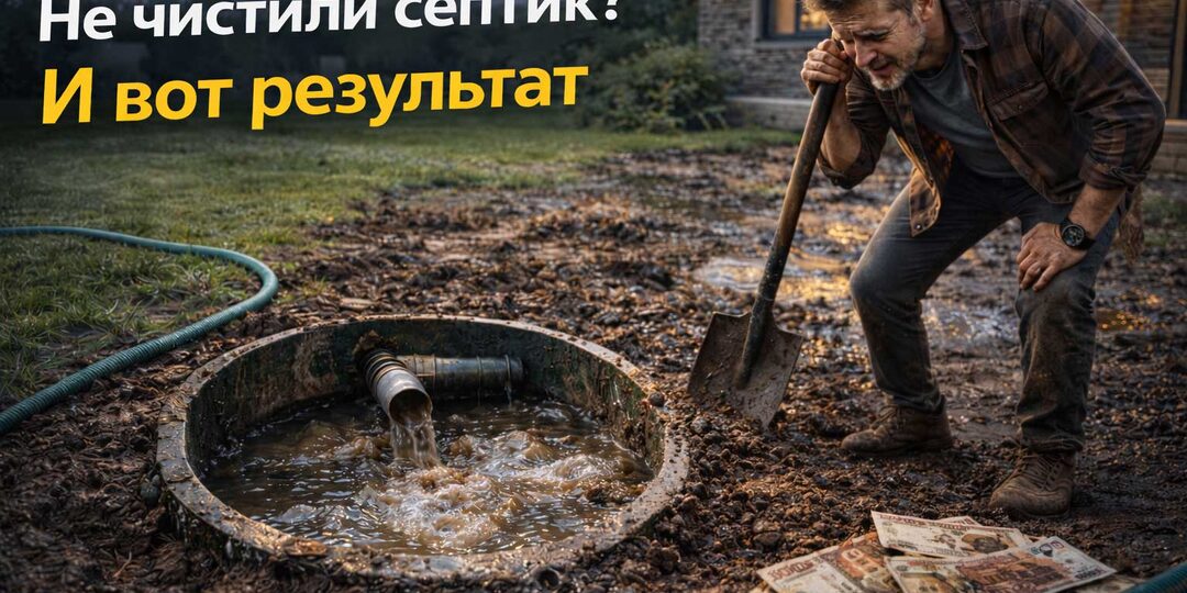 Сосед сэкономил на прочистке септика, а теперь платит тройную цену: что делать, если всё заилилось?
