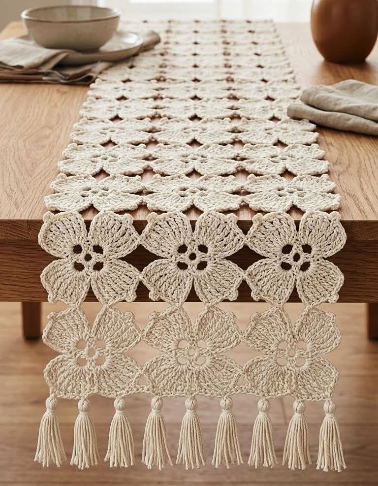 дорожка на стол крючком