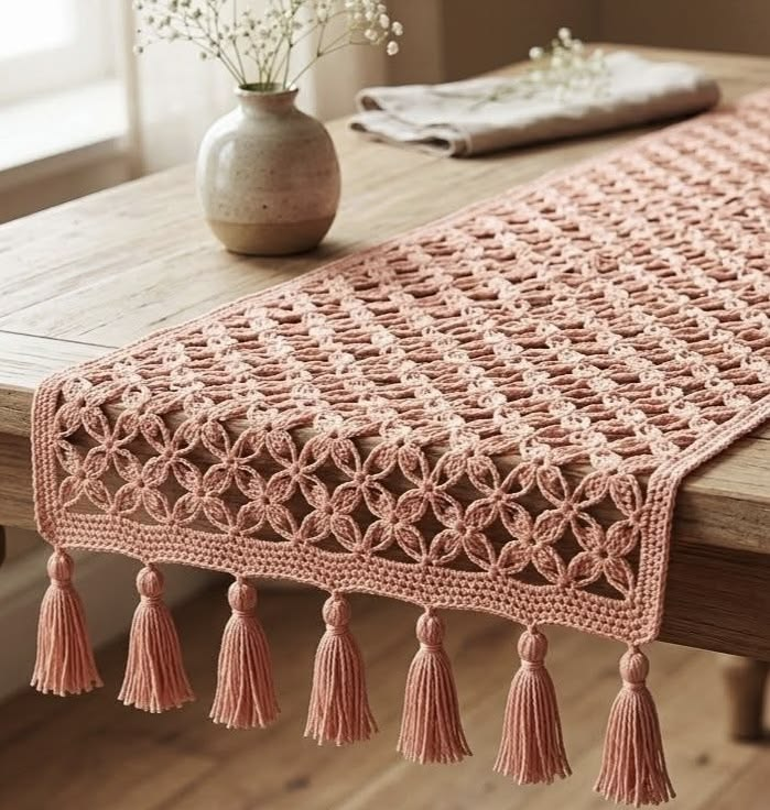 дорожки связанные крючком на стол