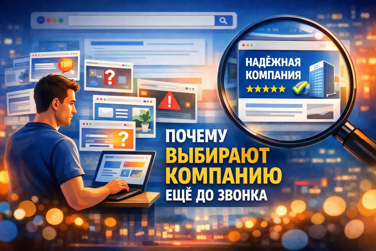 Почему клиенты выбирают компанию ещё до звонка — просто изучая сайт из поиска