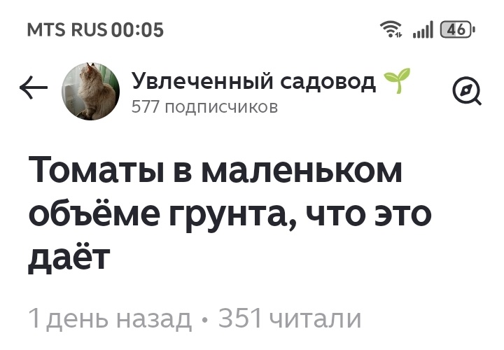 Скрин автора статьи
