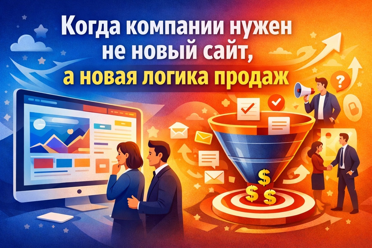 Когда компании нужен не новый сайт, а новая логика продаж 