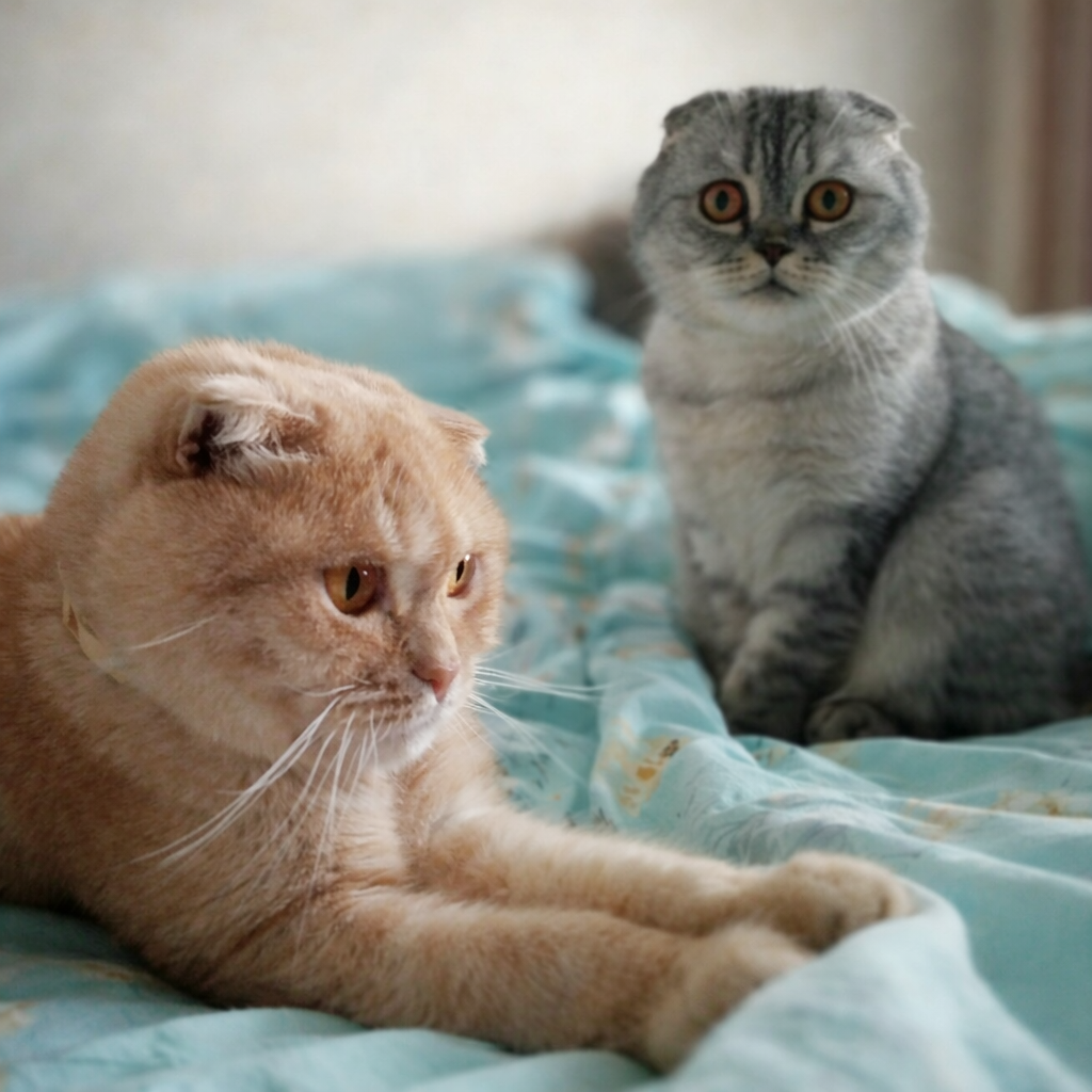 Каспер и его котёнок. Очень нежный и ласковый котик.