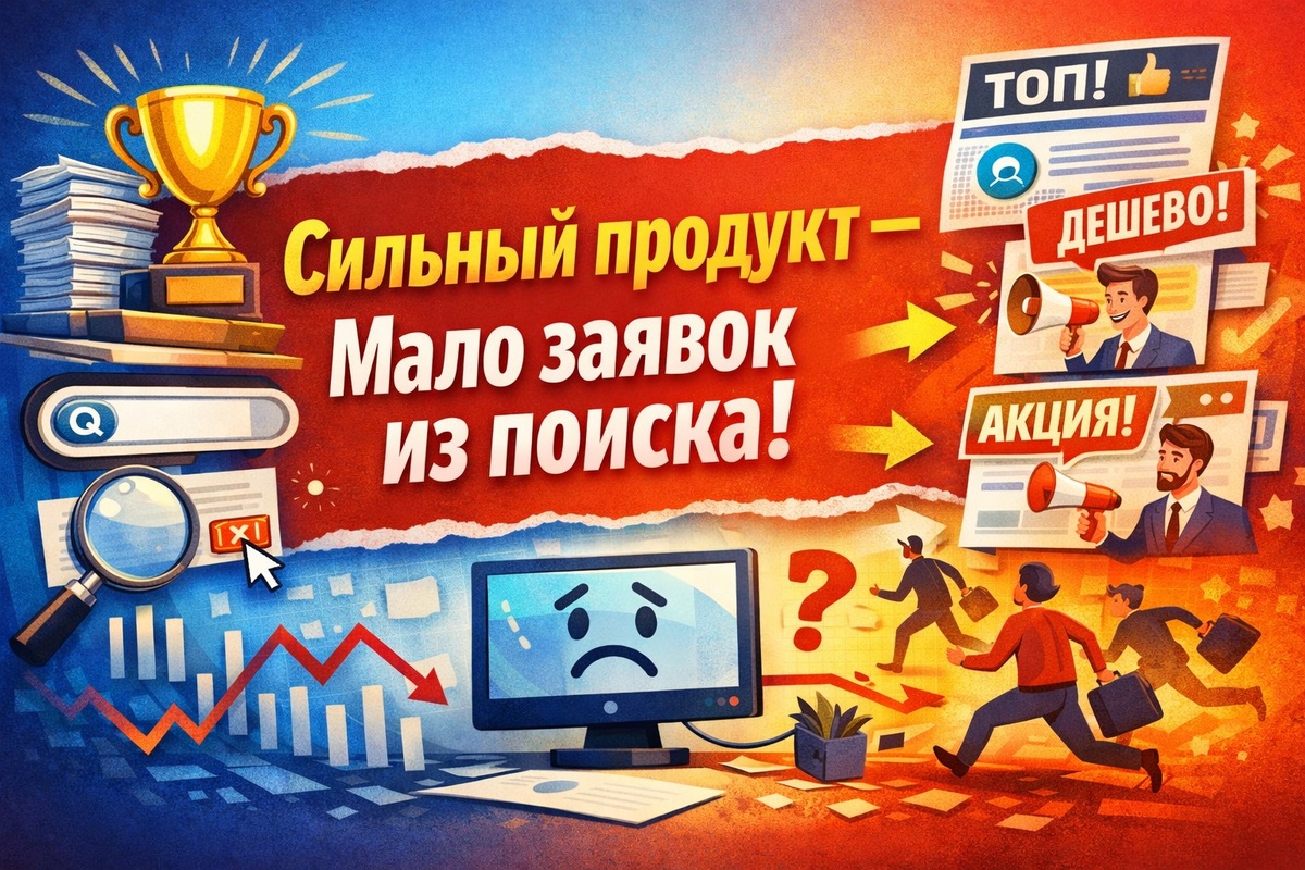 Почему сильный продукт сам по себе не приносит поток заявок из поиска 