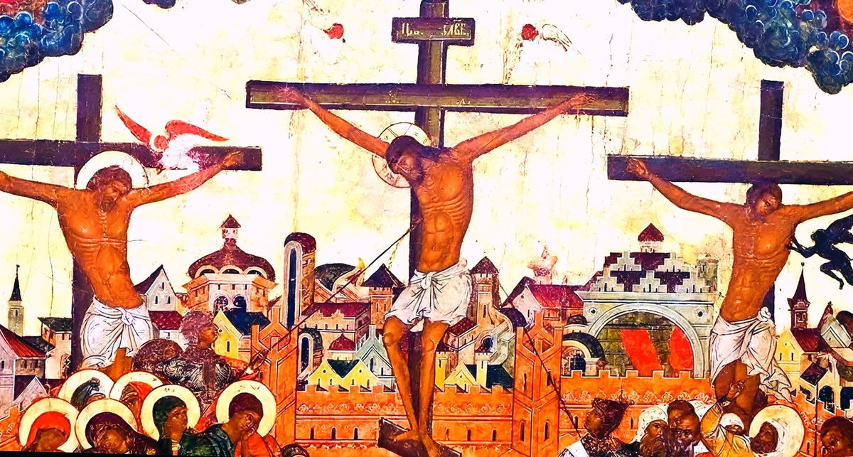 Распятие Иисуса Христа. Художник Андрей Рублёв.