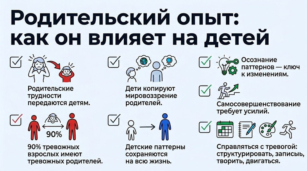 Родительский опыт: как он влияет на детей  📷
