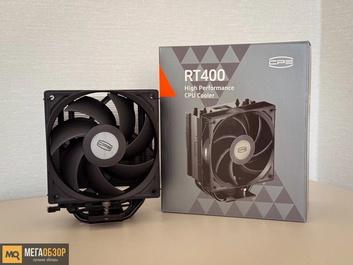   PCCooler RT400 обзор и тесты недорогого башенного охлаждения процессора MegaObzor.com