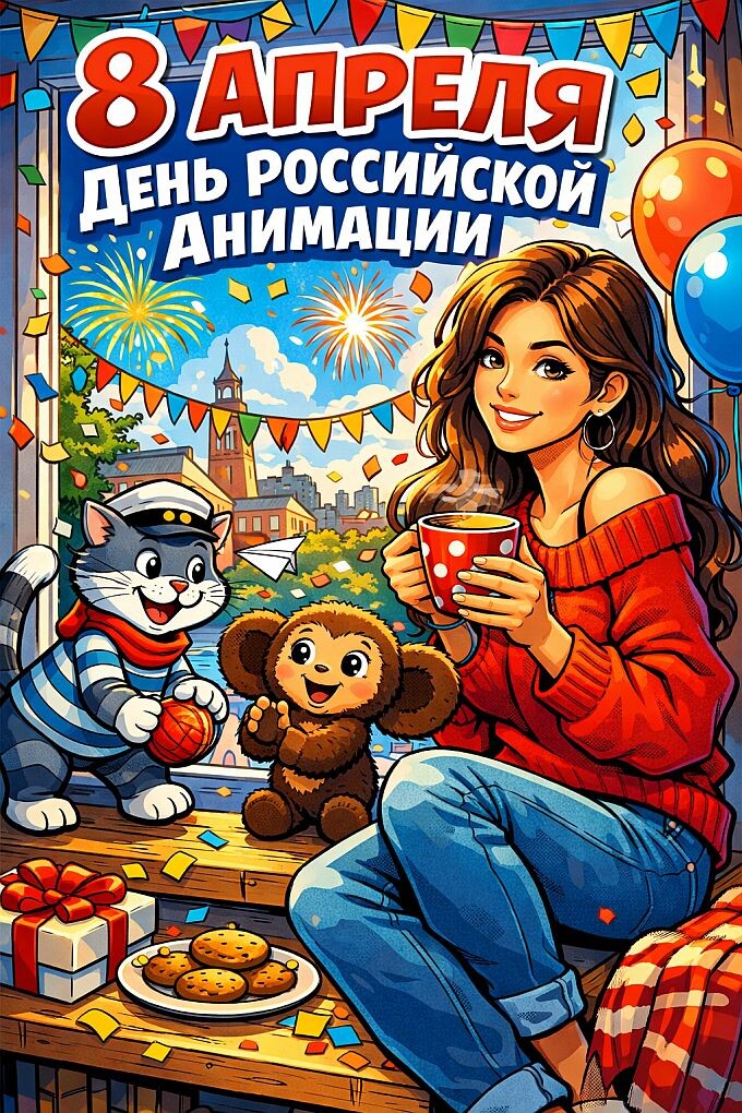 8 апреля - День российской анимации! podarokplus.ru