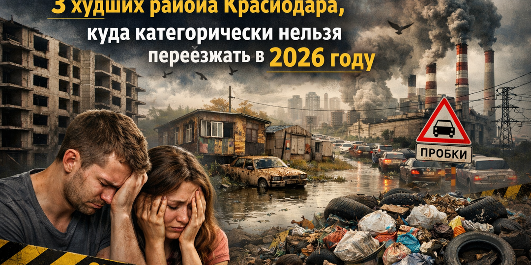 Купили квартиру и рыдают: 3 худших района Краснодара, куда категорически нельзя переезжать в 2026 году