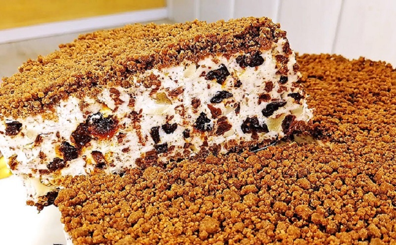 Торт без выпечки с черносливом и орехами – простой рецепт домашнего десерта с изысканным вкусом