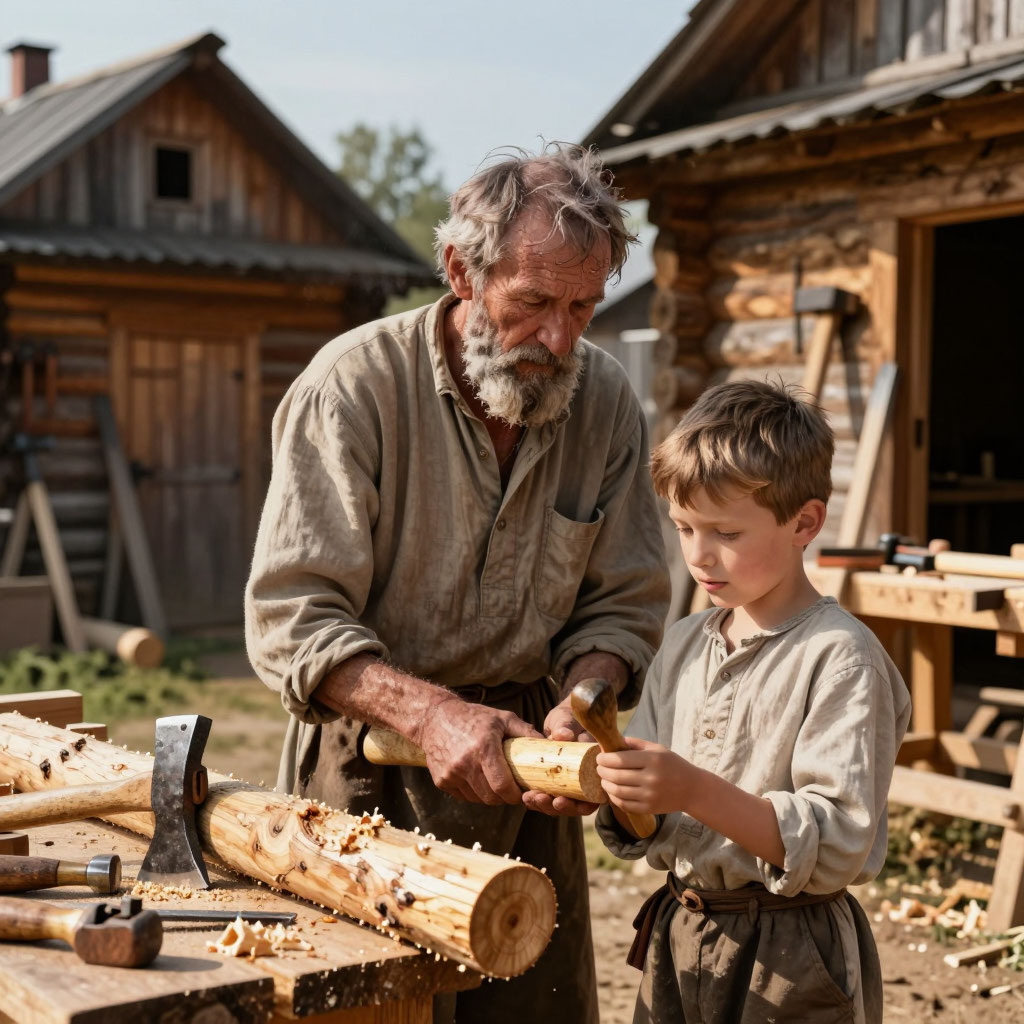 Топоры стучат, стружка летит: как крестьяне XVIII века с деревом на „ты“ были