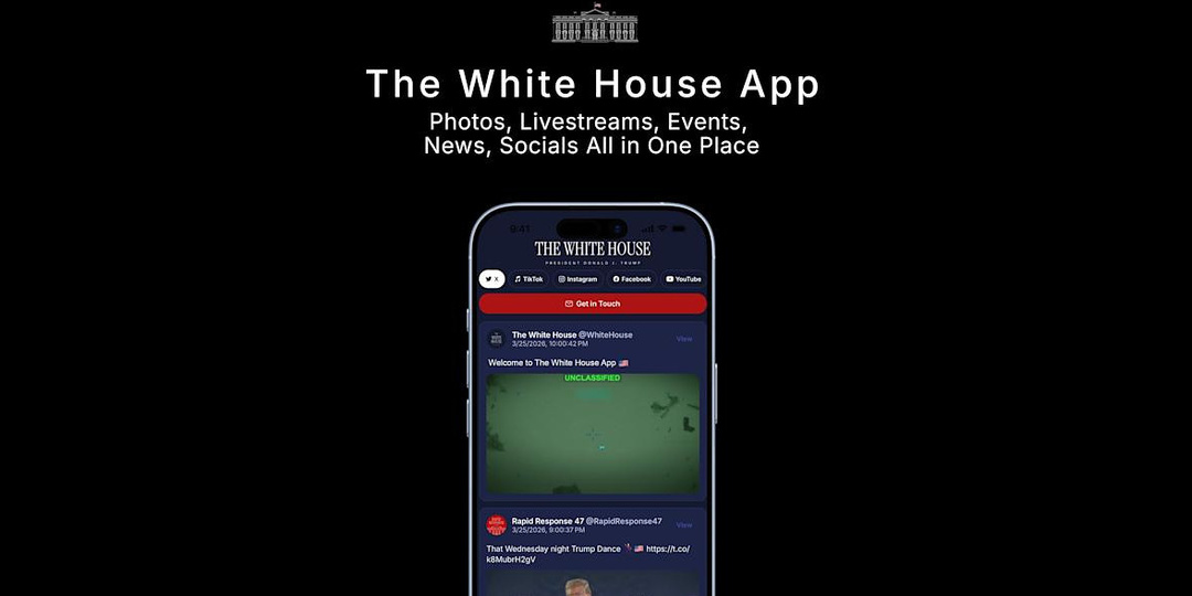 Американский Белый дом выпустил официальное приложение-«пустышку»