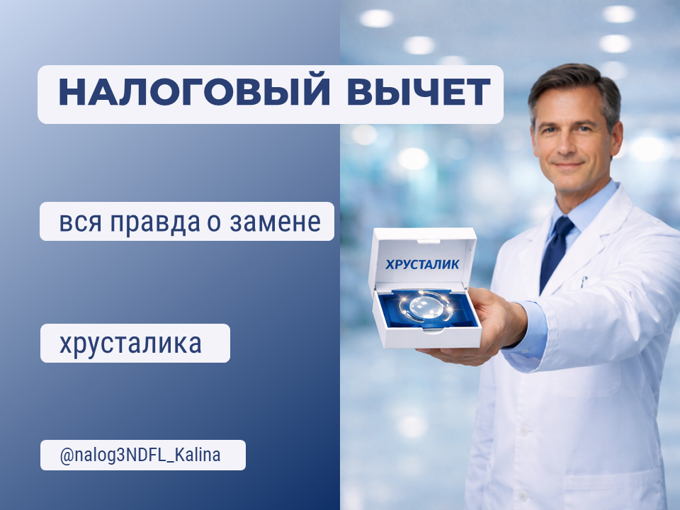 Частый вопрос: как сделать налоговый вычет за покупку хрусталика для операции на глазах