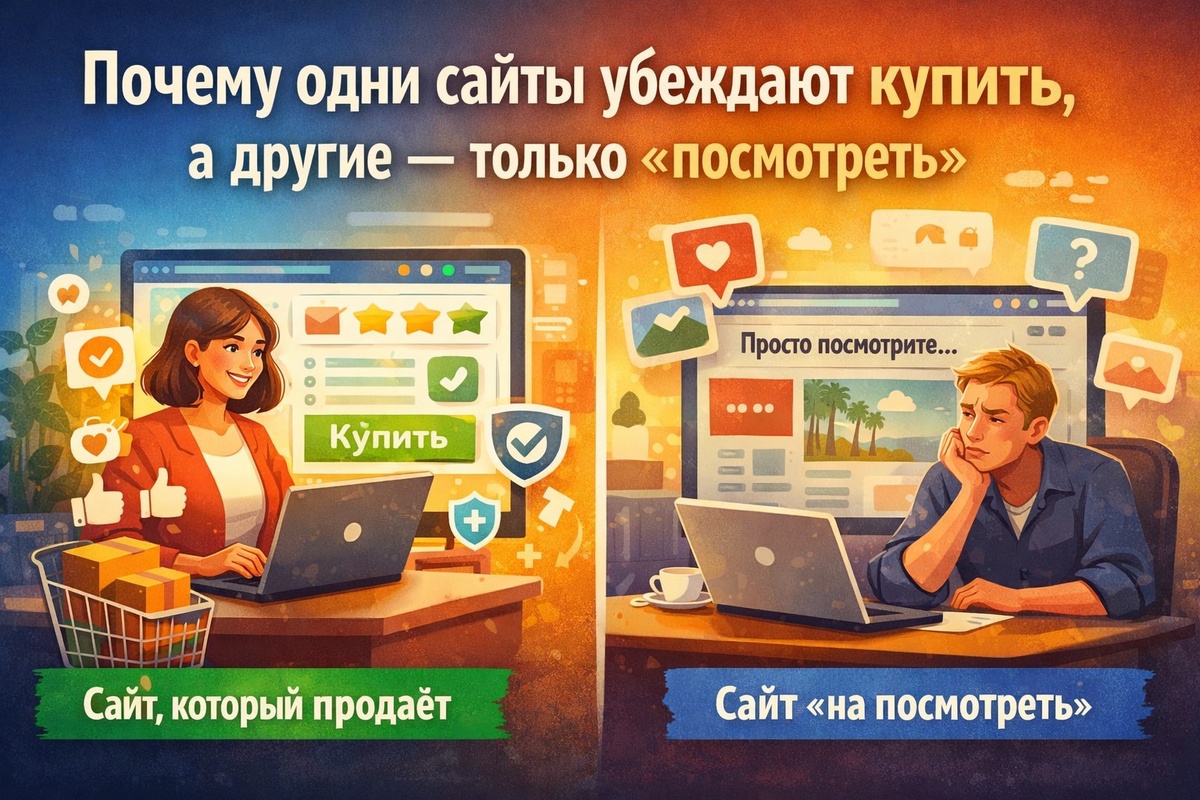 Почему одни сайты убеждают купить, а другие — только “посмотреть”