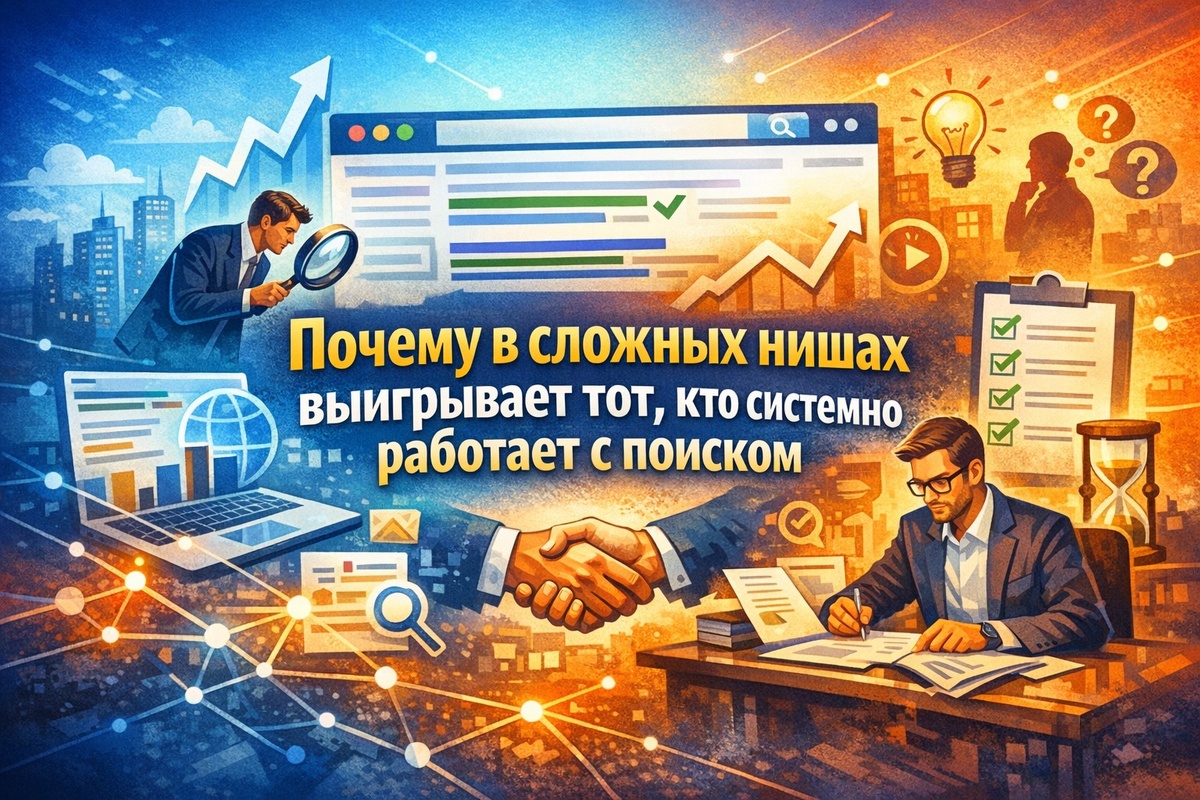 Почему в сложных нишах выигрывает тот, кто системно работает с поиском
