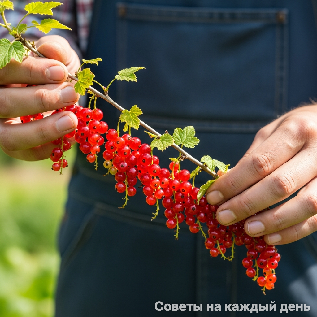 Правильное питание N-P-K обеспечивает прозрачность кожицы и медовый вкус красной смородины.
