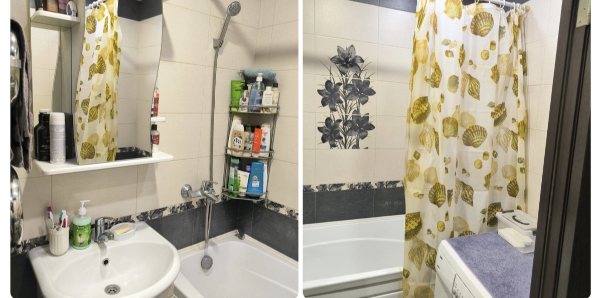 Моя ванна до всех преображений... Все коллажи и фотографии в статье авторские. 