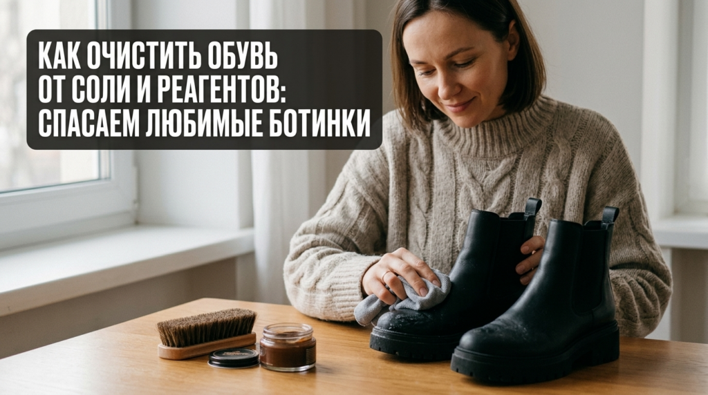    Простые и надежные методы, которые помогут спасти ваши любимые ботинки от зимней соли. Носим Сутками