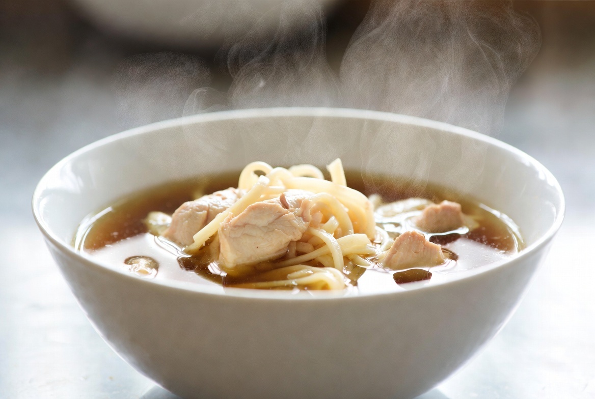 Куриный суп с вермишелью