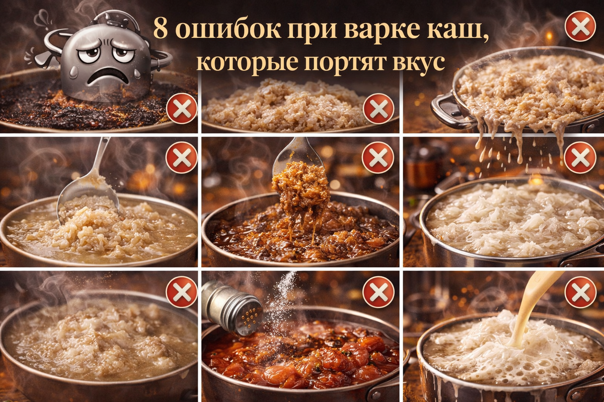 8 ошибок при варке каш, которые портят вкус