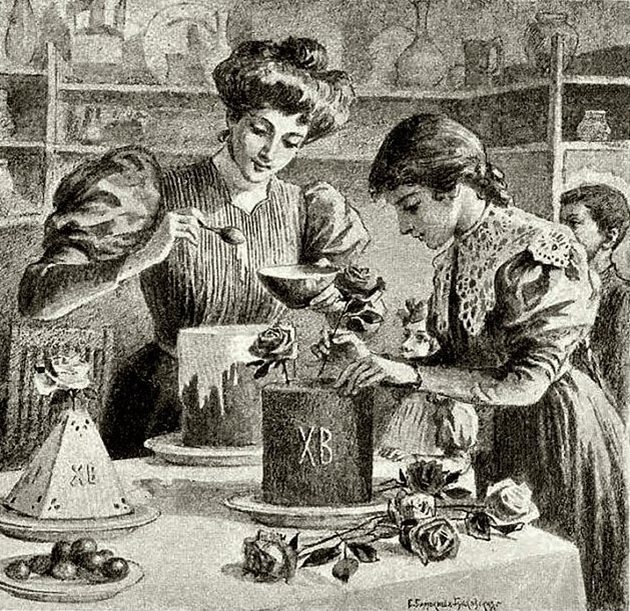 Иллюстрация для пасхального номера журнала "Нива", Е.П. Самокиш-Судковская