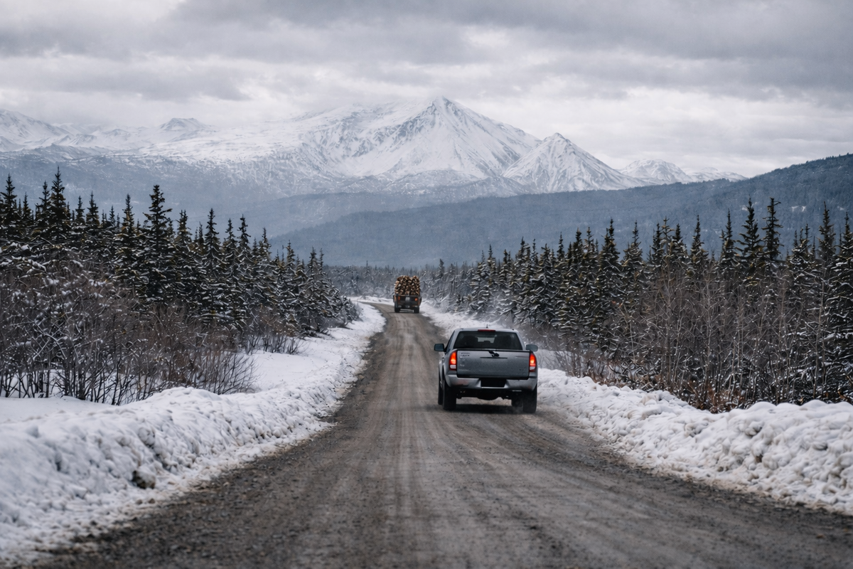 Зимние дороги Аляски
